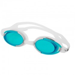 Okulary pływackie Aqua-Speed Malibu biało-zielone