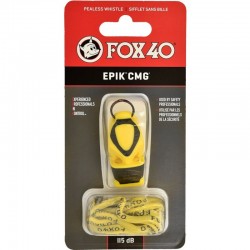 Gwizdek Fox 40 EPIK CMG + sznurek żółty 8803-0208
